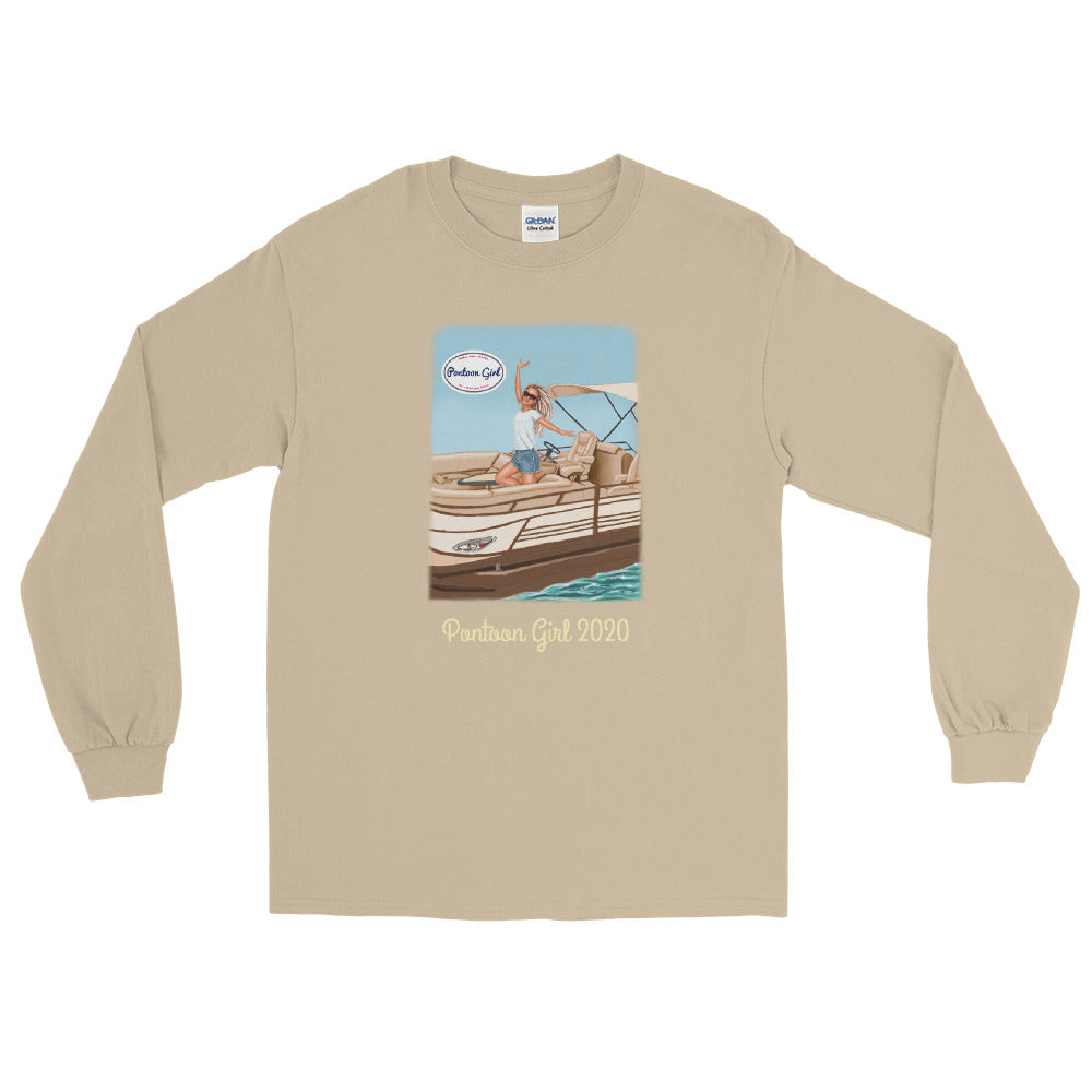 Pontoon Girl Sketch Unisex Long Sleeve Shirt