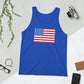 Boat Anchor Stars and Stripes Unisex Tank Top - Red White and Toon Collection by Pontoon Girl