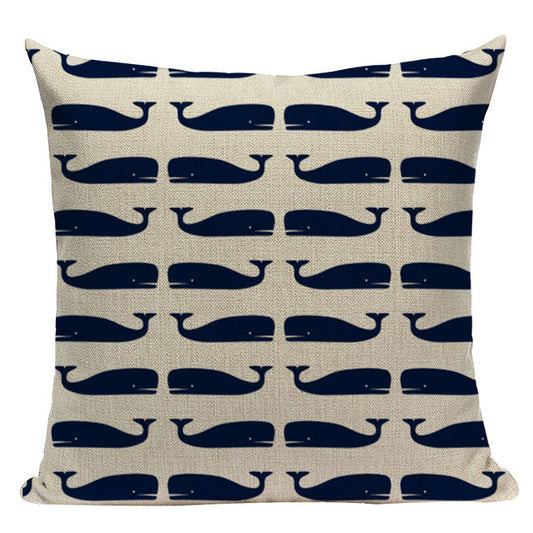 Nautical Deal - Pillow Case - Whales