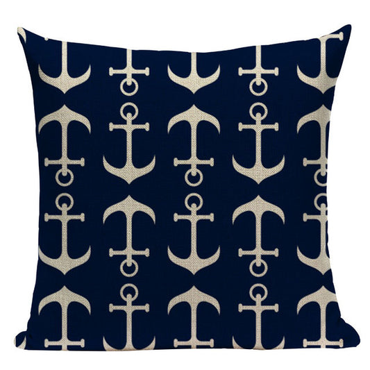Nautical Deal - Pillow Case - Small Anchor Pattern