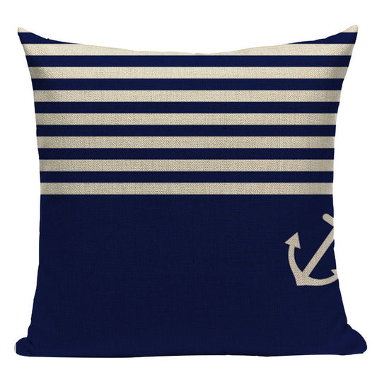 Nautical Deal - Pillow Case - Stripes and Anchor