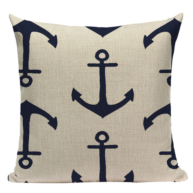 Nautical Deal - Pillow Case - Anchor